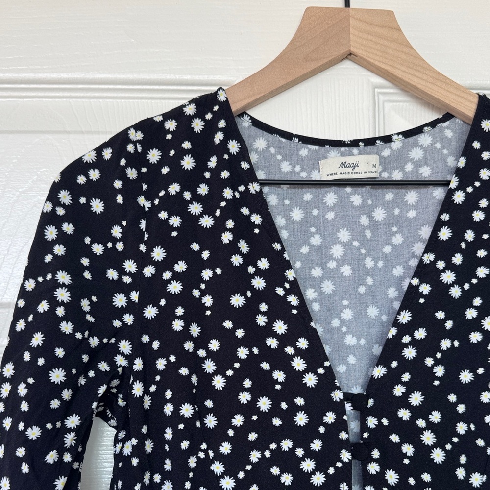 Maaji Black and White Floral Maxi Dress